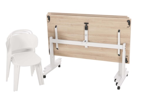Verrijdbare klaptafel TUBE Verrijdbare klaptafel TUBE