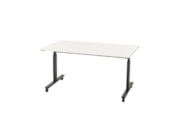 Verrijdbare klaptafel TUBE Zwart Wit