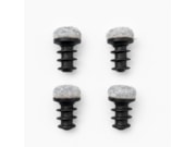 Stoeldoppen met vilt Zwart Grijs