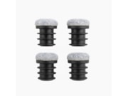 Stoeldoppen met vilt Zwart Grijs