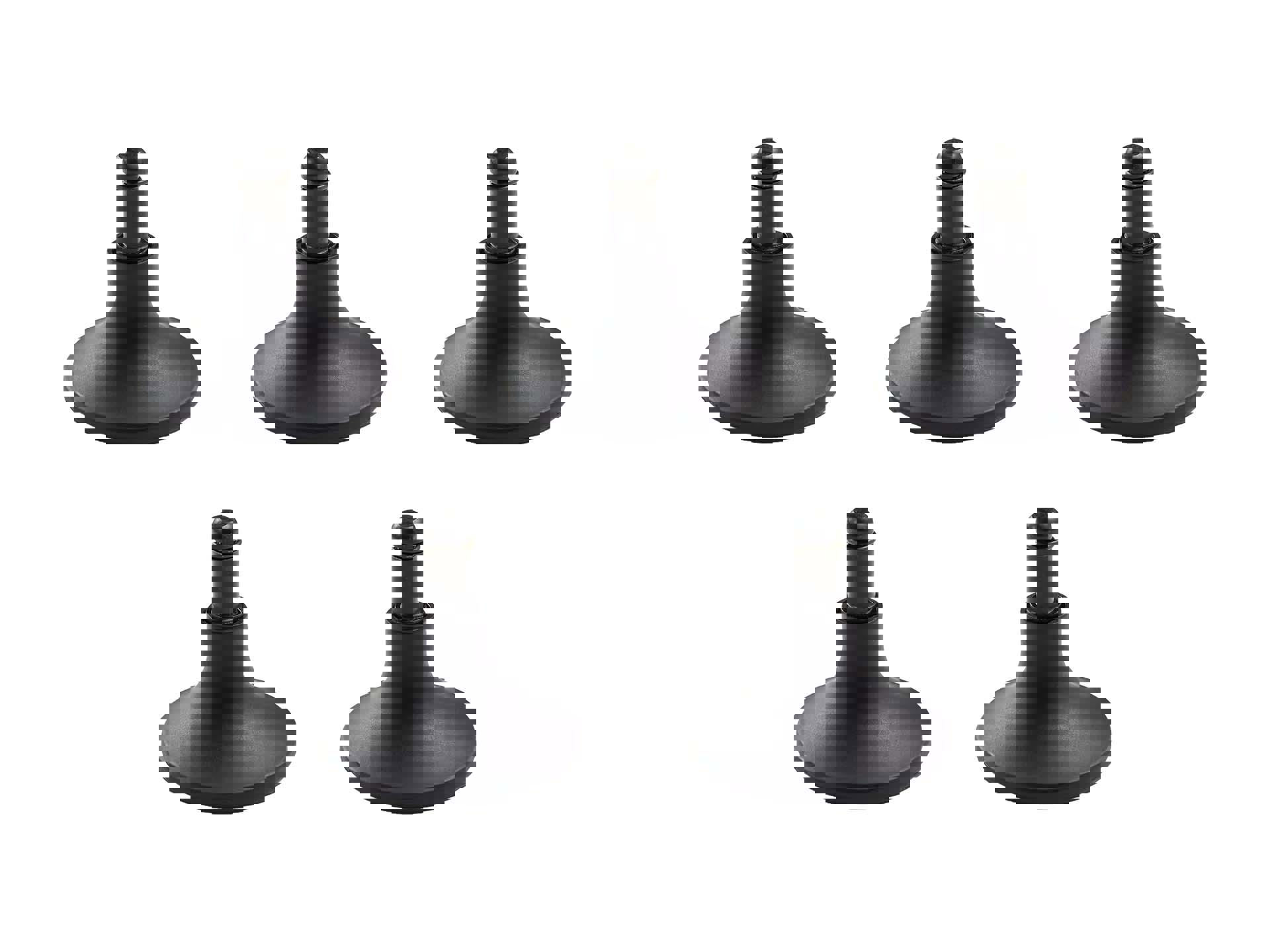 Voetdoppen t.b.v. verrijdbare stoelen Assemblee (5 stuks)