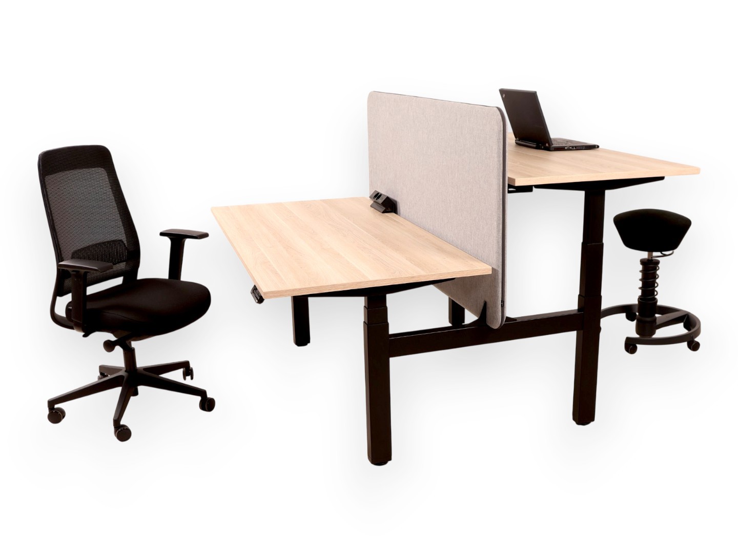 YOUP06 NPR Elektrisch Duo Zit-Sta Bureau - 150kg - 10j Garantie