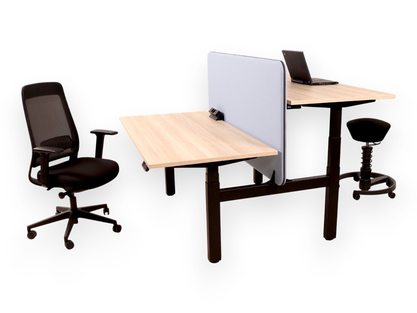 YOUP06 NPR Elektrisch Duo Zit-Sta Bureau - 150kg - 10j Garantie