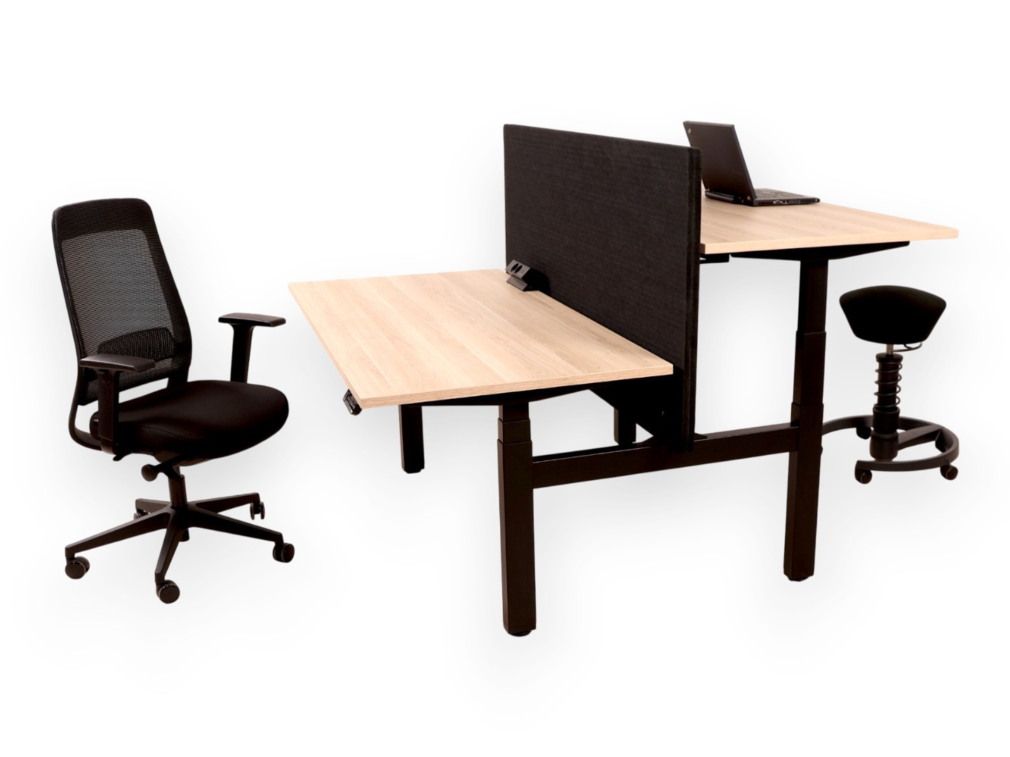 YOUP06 NPR Elektrisch Duo Zit-Sta Bureau - 150kg - 10j Garantie