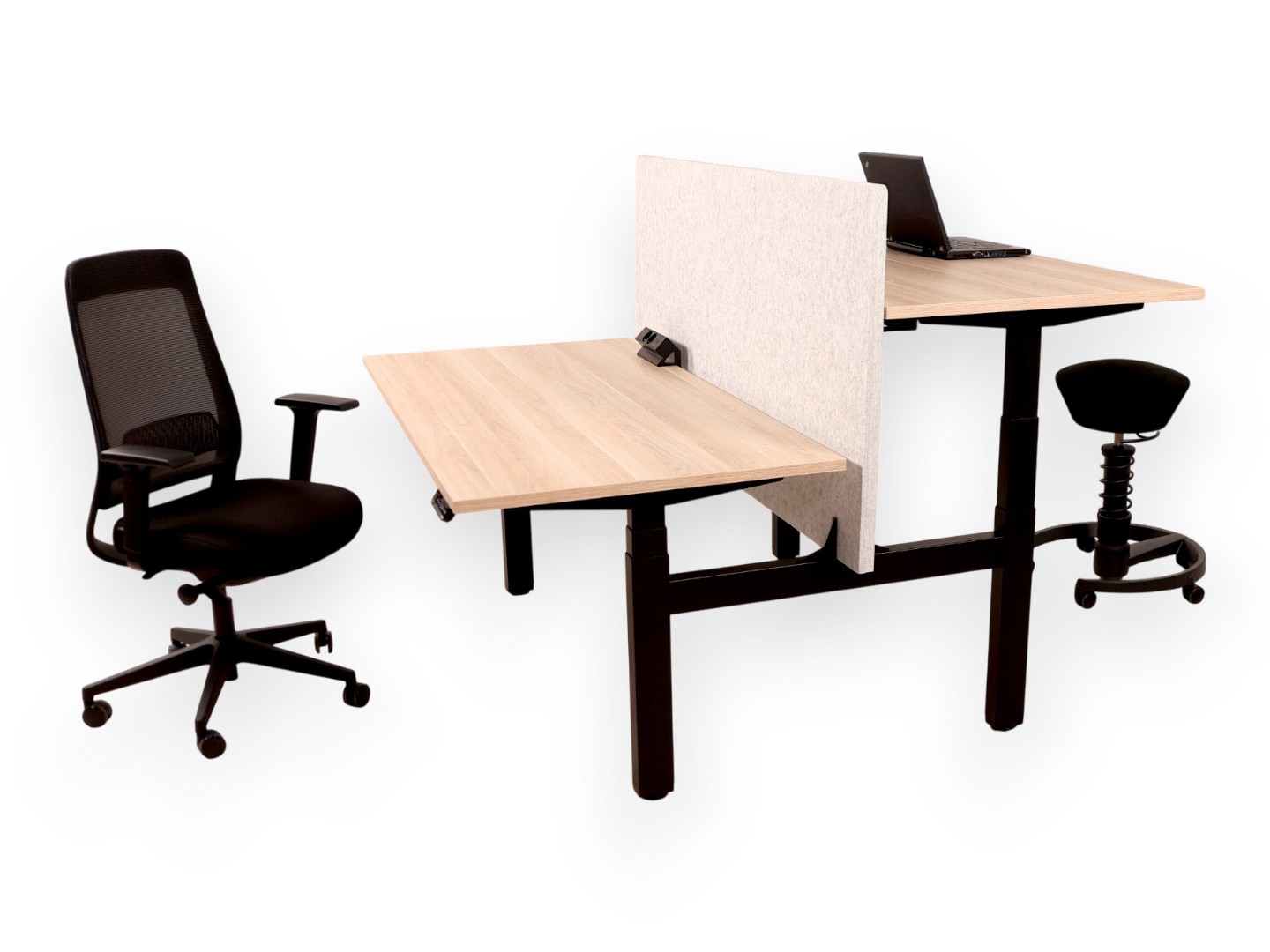 YOUP06 NPR Elektrisch Duo Zit-Sta Bureau - 150kg - 10j Garantie