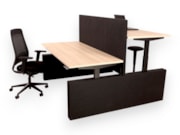 YOUP13 Akoestische Wangpoot - NPR Elektrisch Duo Zit-Sta Bureau - 150kg - 10j Garantie